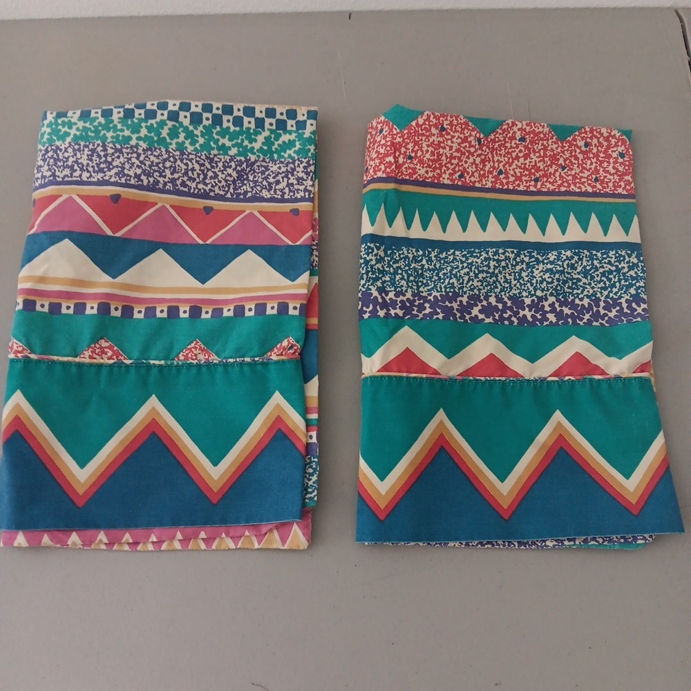 Vintage 1980's Collier Campbell Twin Southwestern Comforter Set 4 Reversible - Picture 4 of 9